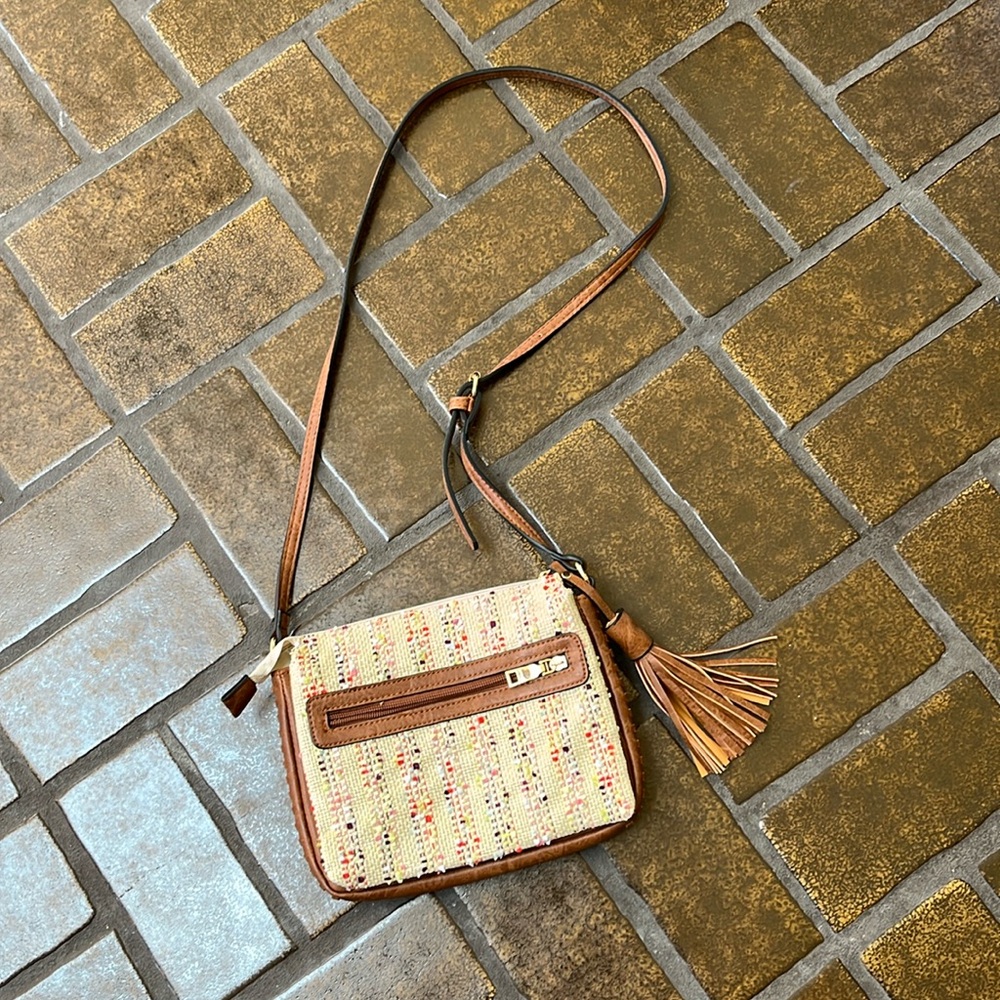 Jen & Co. Sabrina Side Stitch Vegan Crossbody Bag
